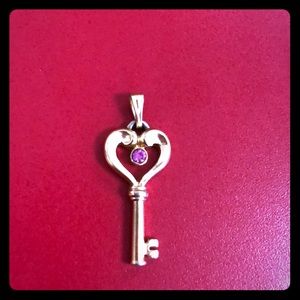 Key gold tone pendant